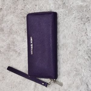 Authentic Large Michael Kors wristlet wallet